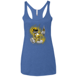 Yellow Ranger Artwork Women's Triblend Racerback Tank