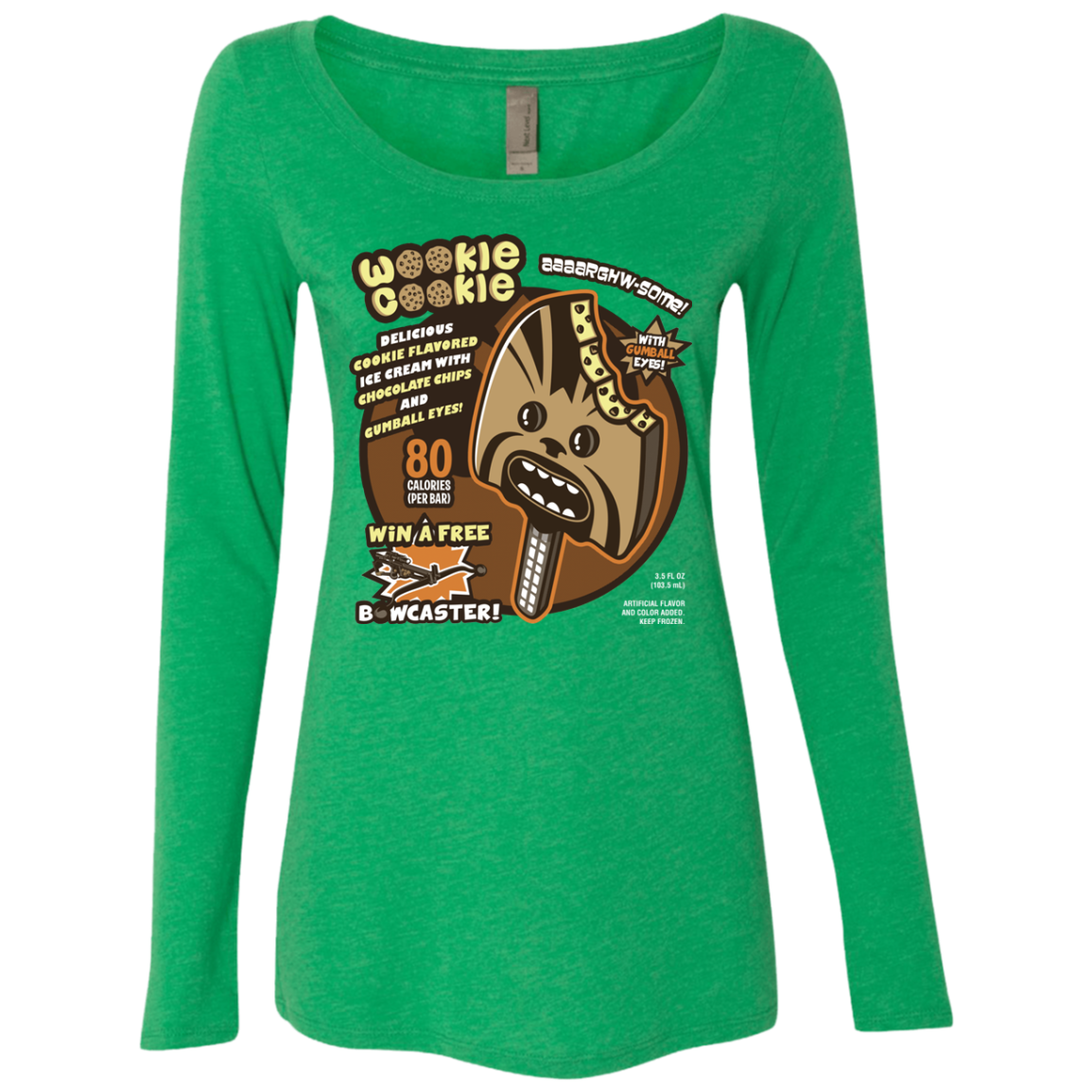 Wookie Cookie Women's Triblend Long Sleeve Shirt