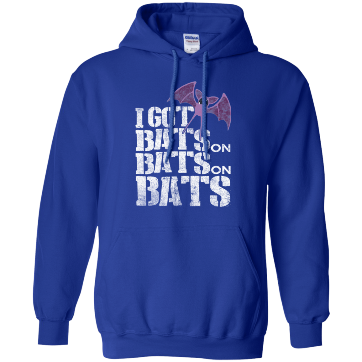 Bats on Bats on Bats Pullover Hoodie