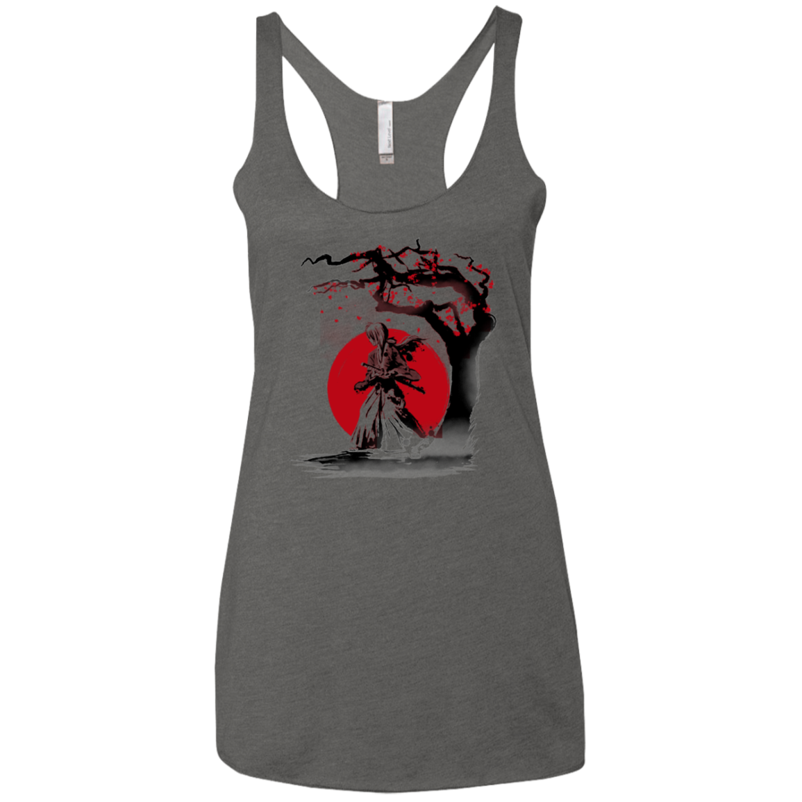 wandering samurai Women's Triblend Racerback Tank