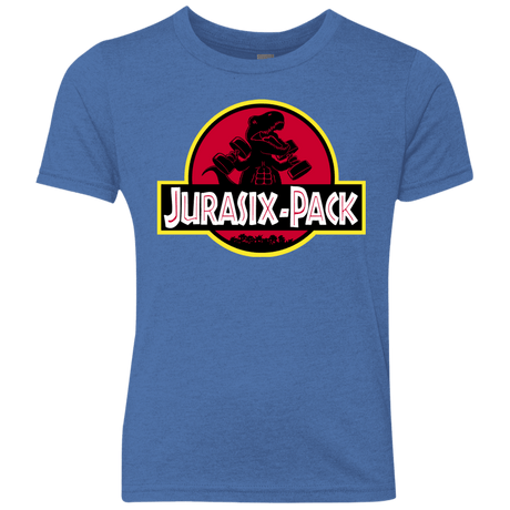 T-Shirts Vintage Royal / YXS Jurasix-Pack Youth Triblend T-Shirt