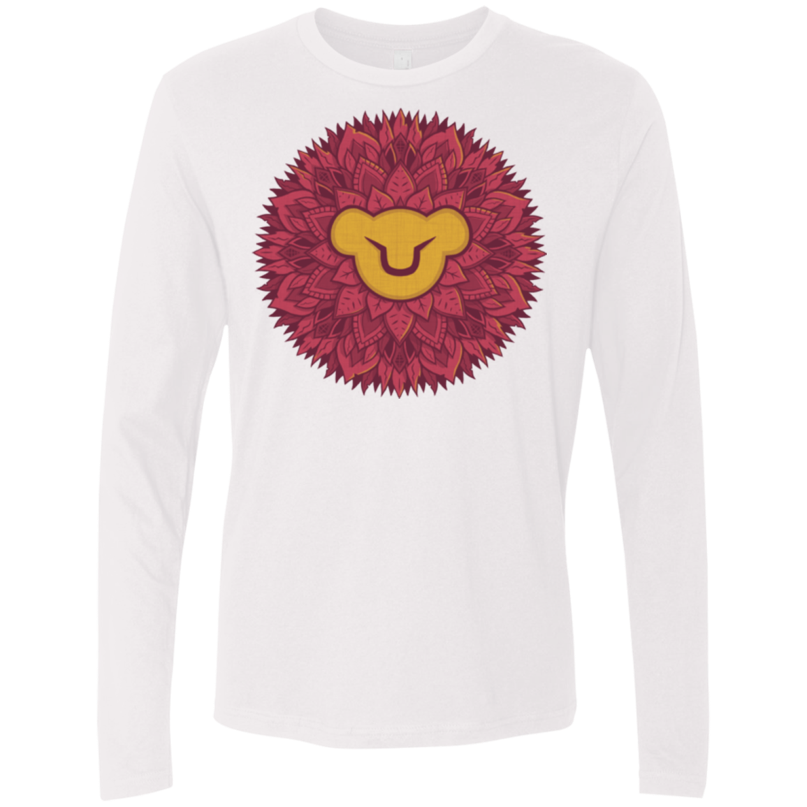 Leaf Mane Mandala Men's Premium Long Sleeve