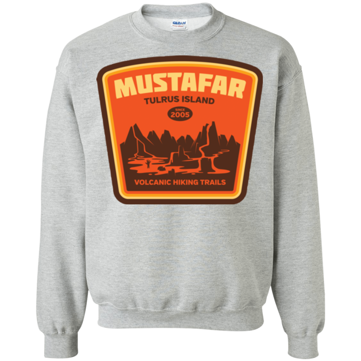 Volcanic Hiking Trails Crewneck Sweatshirt