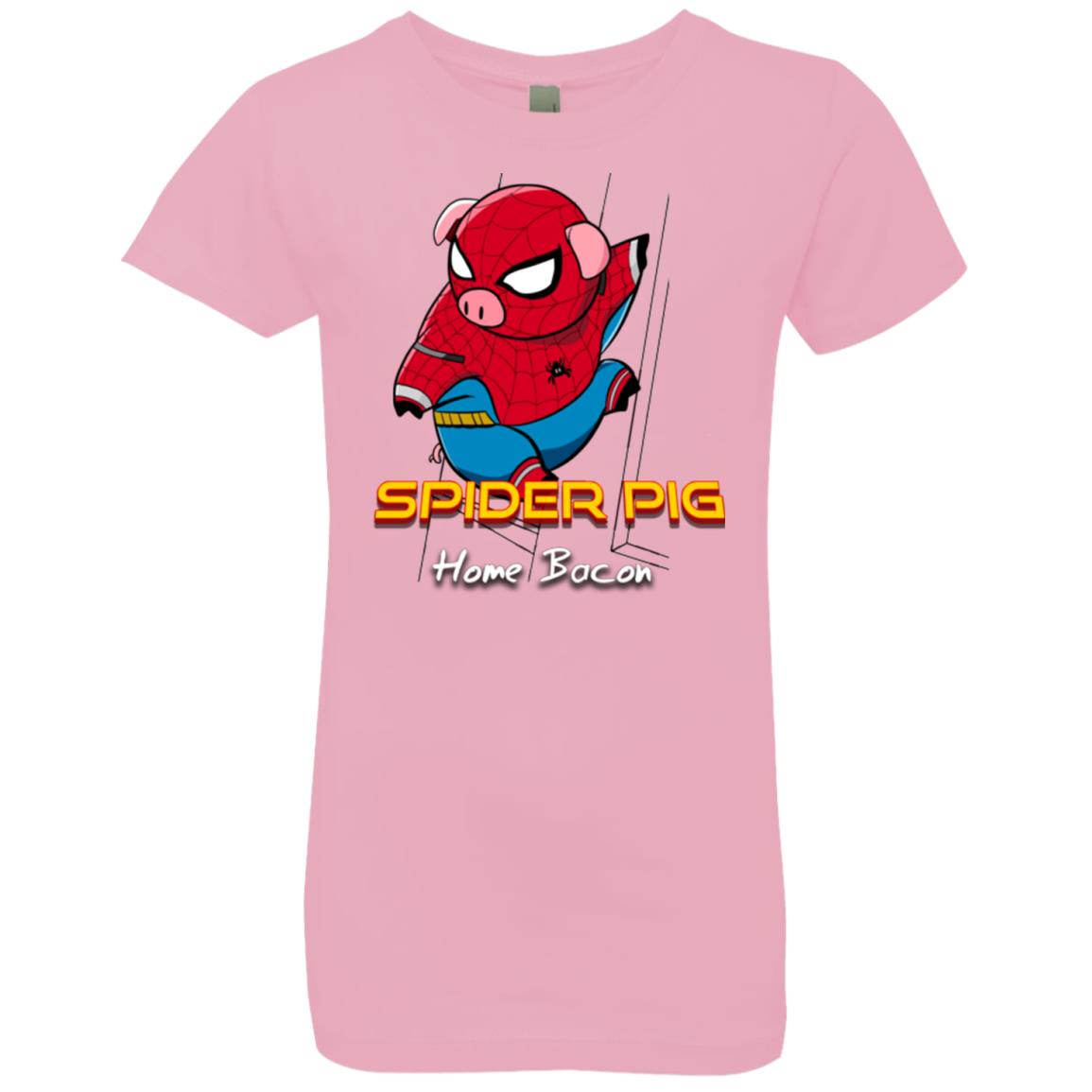 Spider Pig Build Line Girls Premium T-Shirt