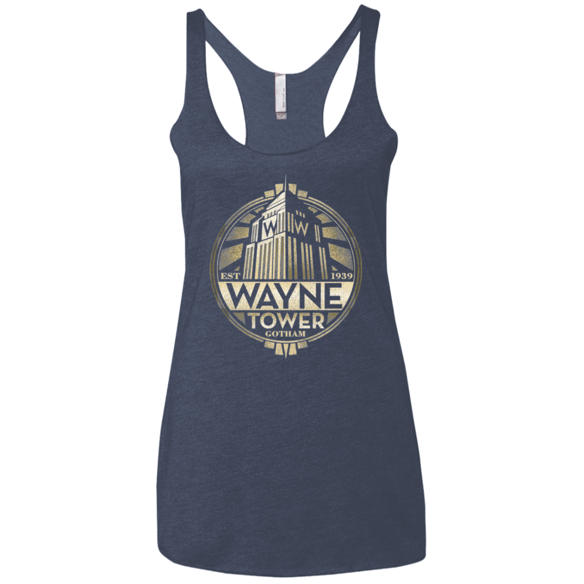 Wayne Tower Women's Triblend Racerback Tank