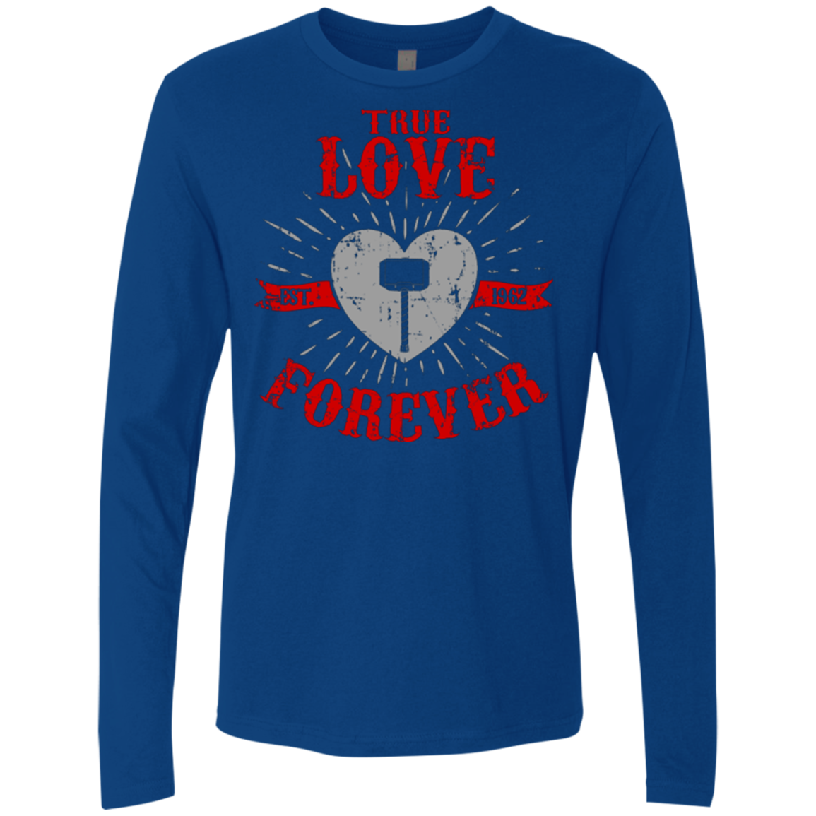 True Love Forever God Thunder Men's Premium Long Sleeve