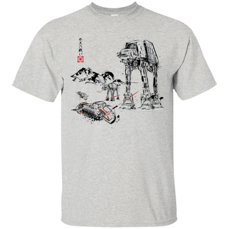Battle in the Snow Sumi e T-Shirt