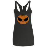 Jack O Lantern Women's Triblend Racerback Tank