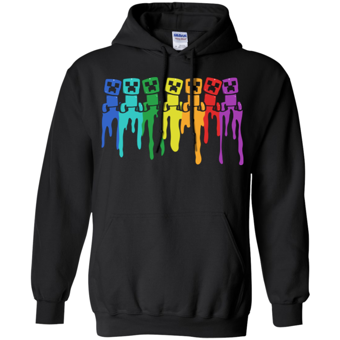Rainbow Creeps Pullover Hoodie