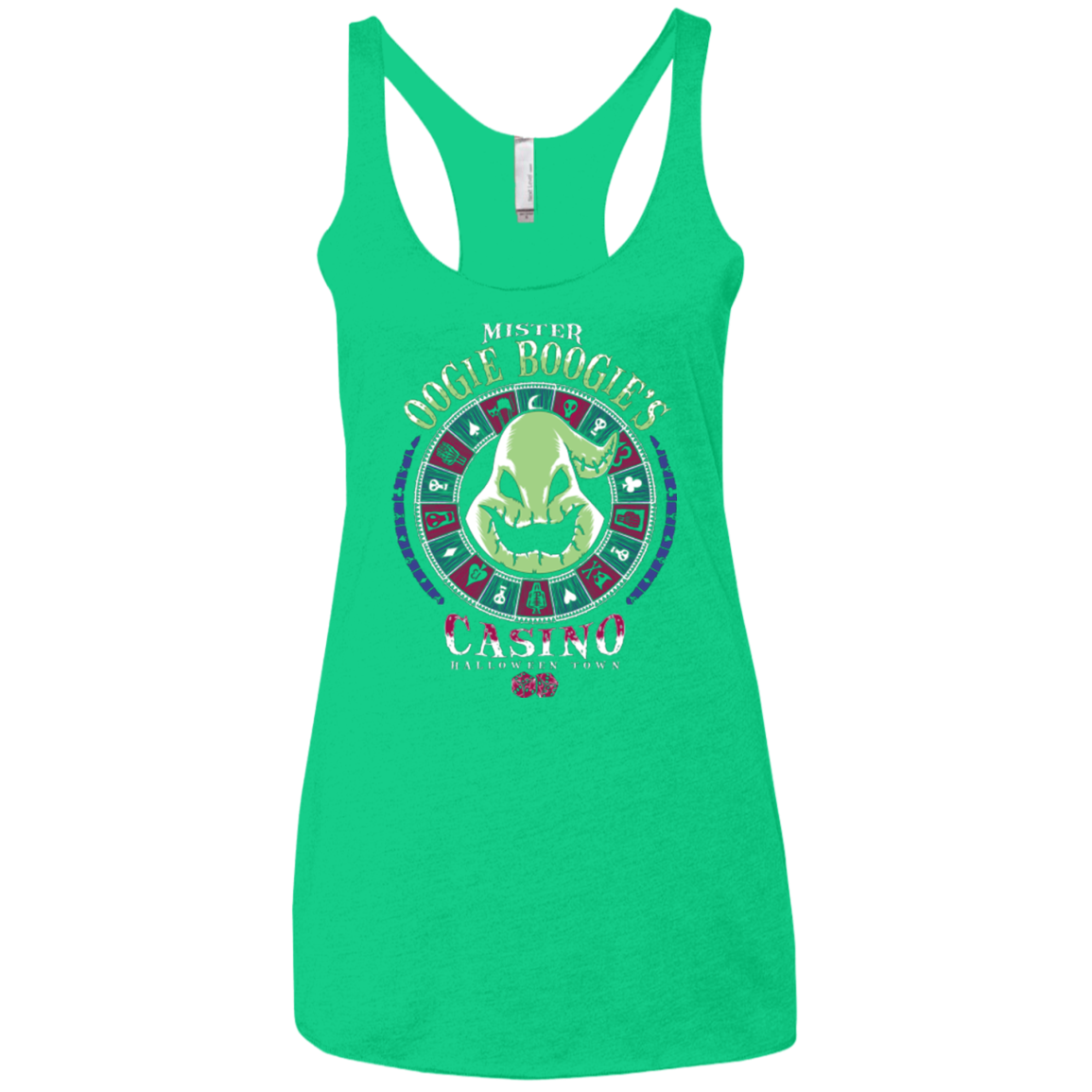 Oogies Casino Women's Triblend Racerback Tank