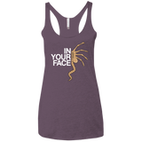 IN YOUR FACE Women's Triblend Racerback Tank