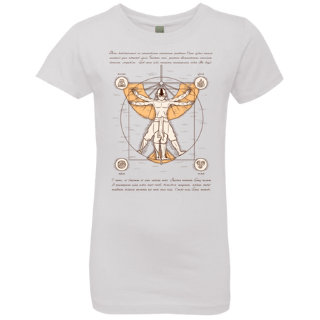 Vitruvian Aang (1) Girls Premium T-Shirt