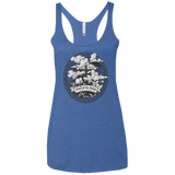 Vintage Mordor Tower Women's Triblend Racerback Tank
