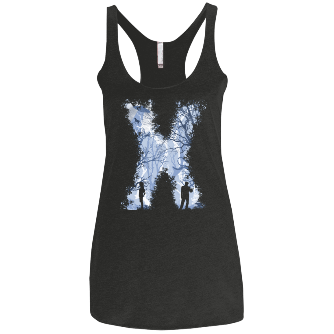 X marks the spot Women's Triblend Racerback Tank