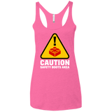 Watch Your Step Women's Triblend Racerback Tank