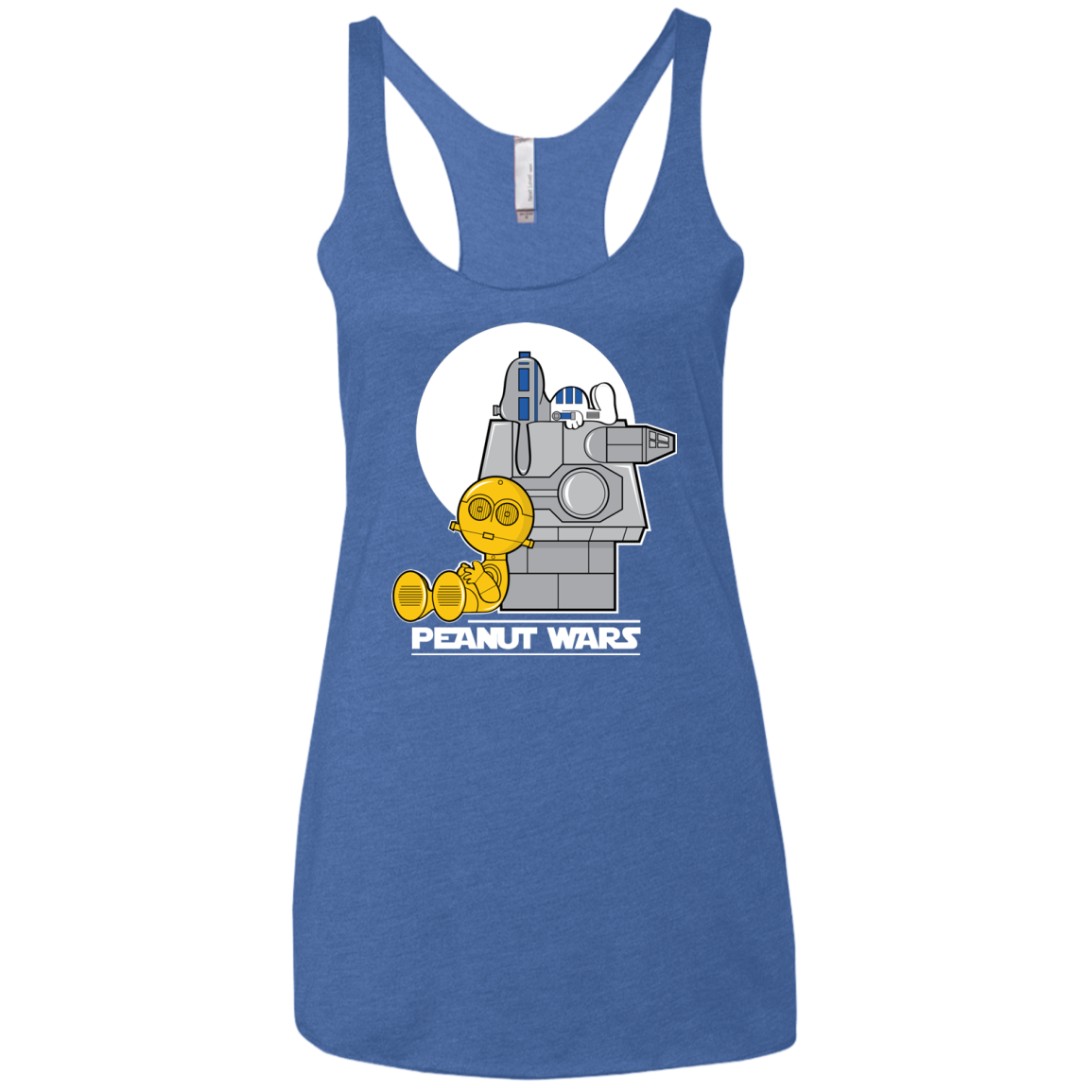Peanut Wars Women's Triblend Racerback Tank