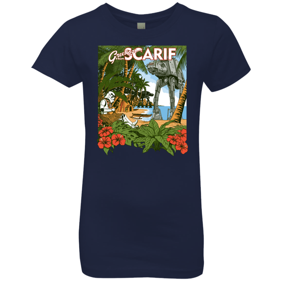 Greetings from Scarif Girls Premium T-Shirt