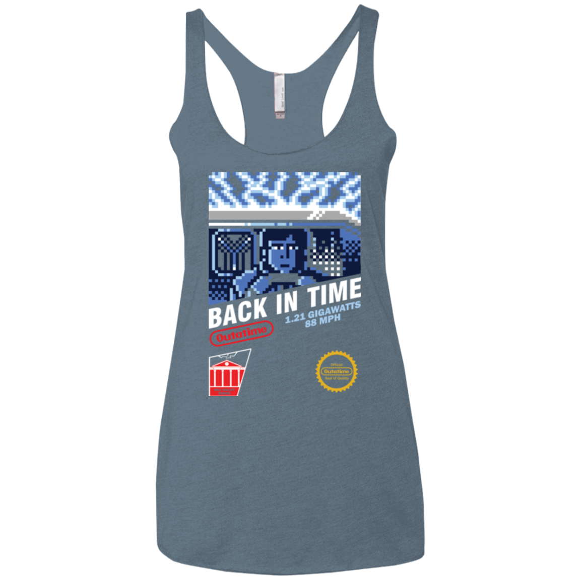 Back In Time Women's Triblend Racerback Tank