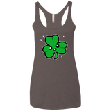 Super Cute Shamrock Women's Triblend Racerback Tank