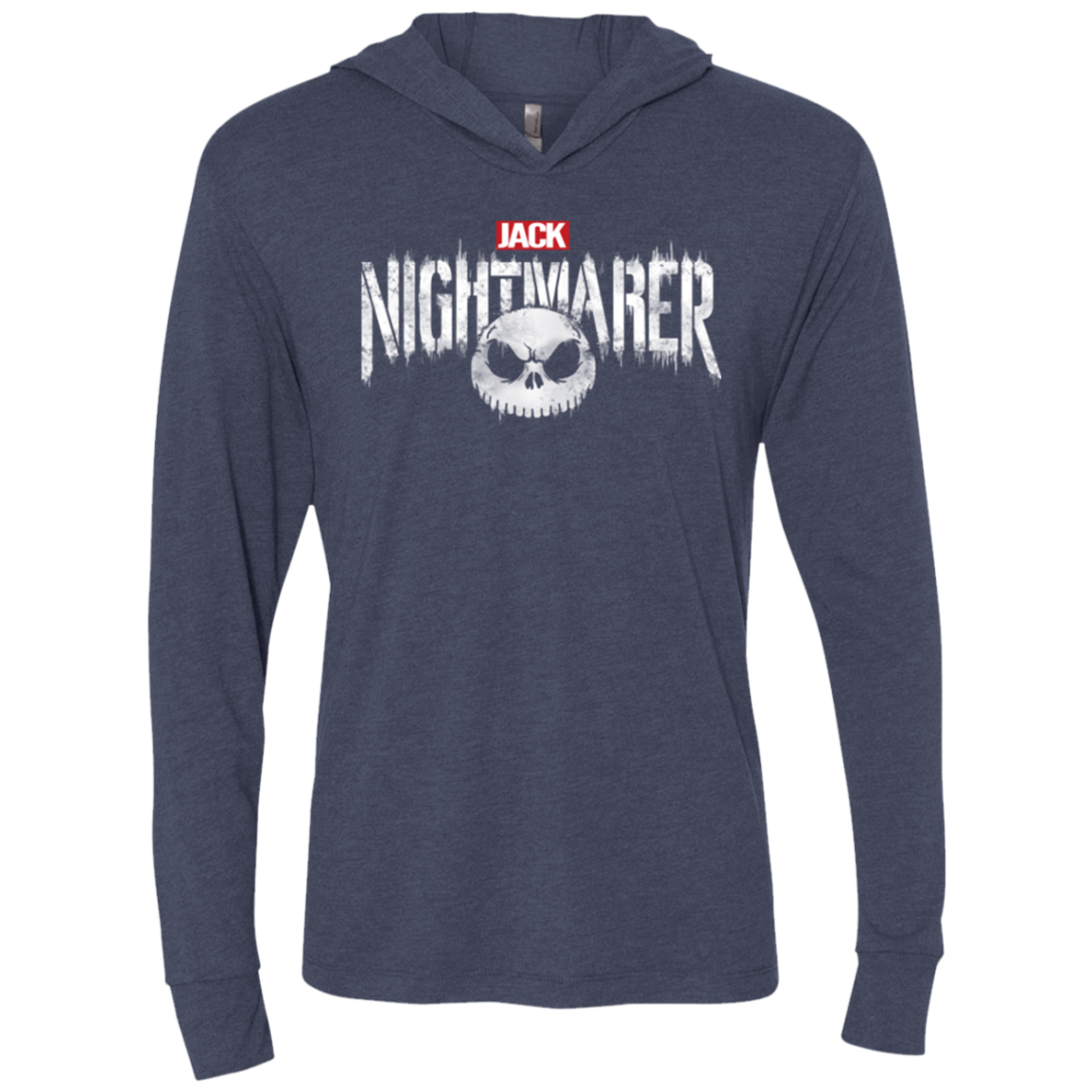 The Nightmarer Triblend Long Sleeve Hoodie Tee