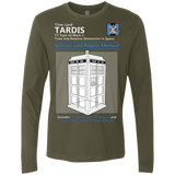 TARDIS SERVICE AND REPAIR MANUAL Men's Premium Long Sleeve