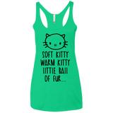 Weird Kitty Women's Triblend Racerback Tank