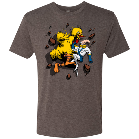 Big Bird and Worm Men's Triblend T-Shirt