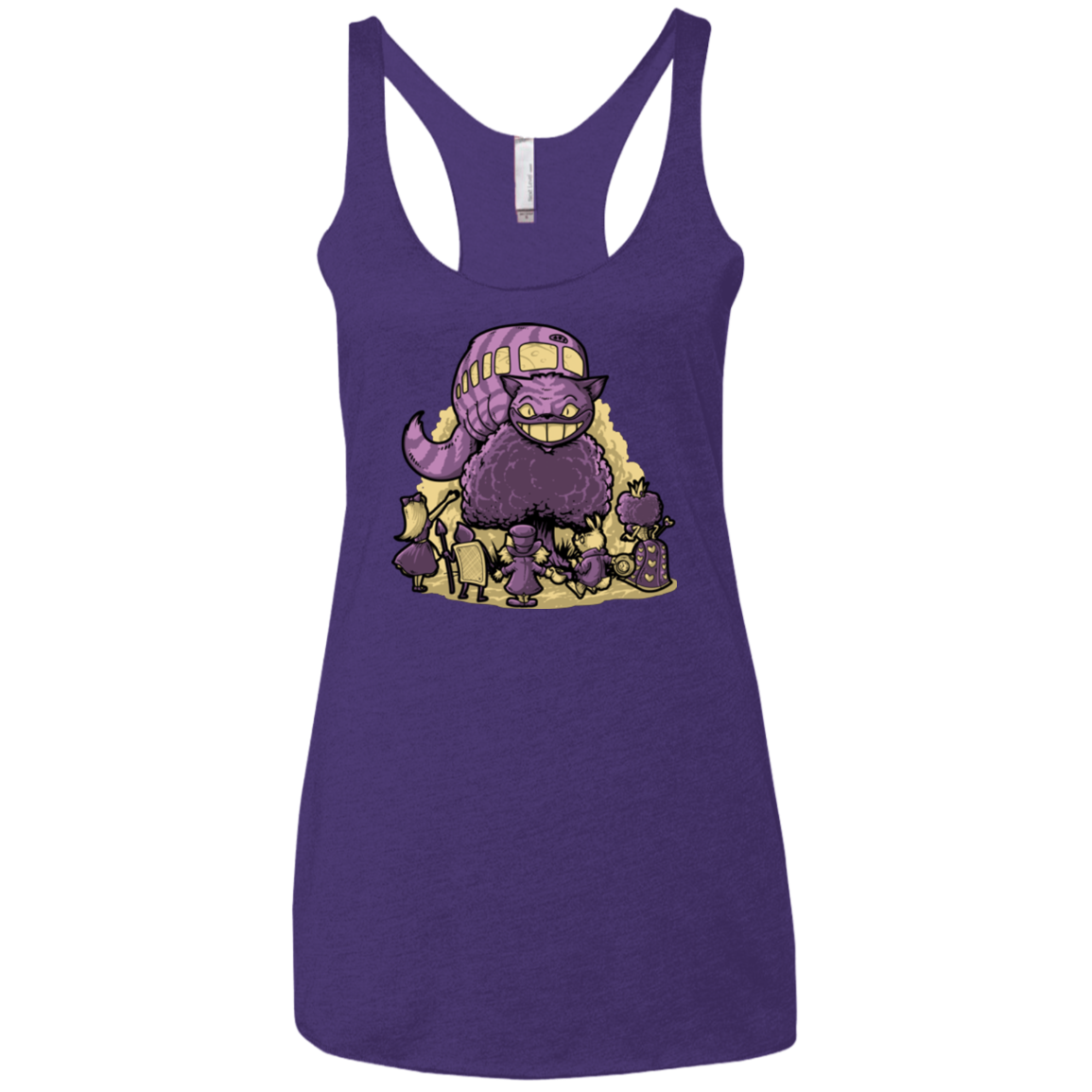 TRAVELING WONDERLAND Women's Triblend Racerback Tank