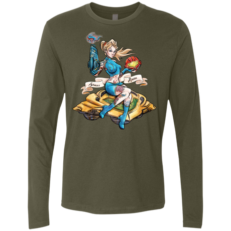 PINUP SAMUS Men's Premium Long Sleeve