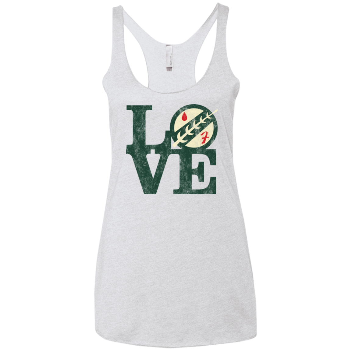 LOVE Boba Women's Triblend Racerback Tank