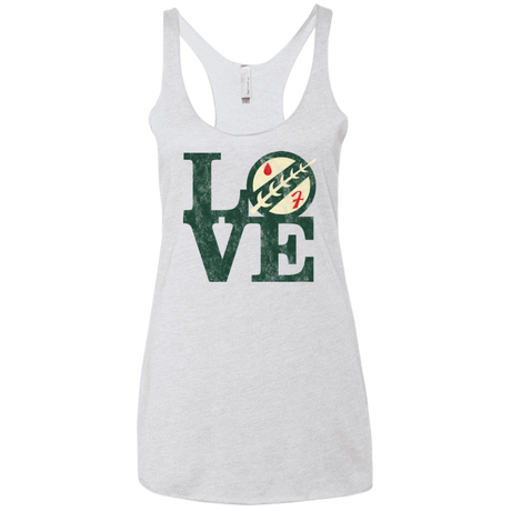 LOVE Boba Women's Triblend Racerback Tank