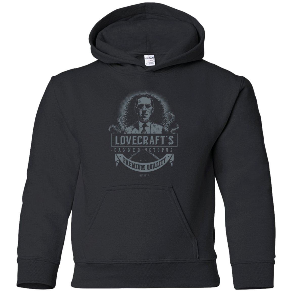 Lovecraft Canned Octopus Youth Hoodie