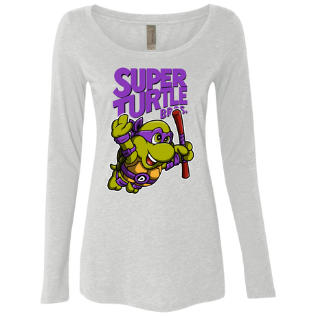 Super Turtle Bros Donnie Women's Triblend Long Sleeve Shirt