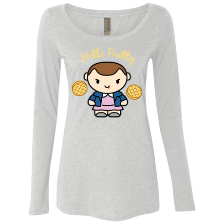 Hello Pretty Women's Triblend Long Sleeve Shirt