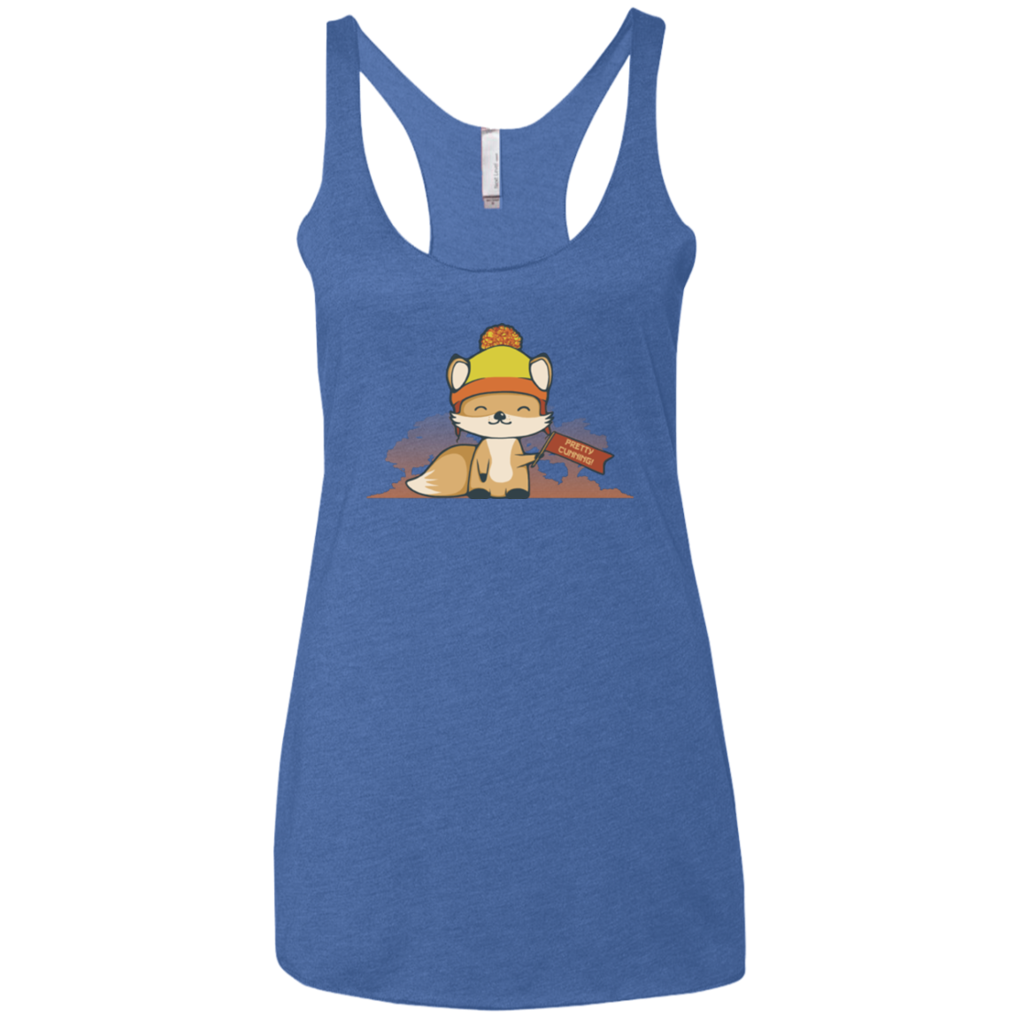 Pretty Cunning Women's Triblend Racerback Tank