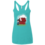 Big Peanut 6 Women's Triblend Racerback Tank
