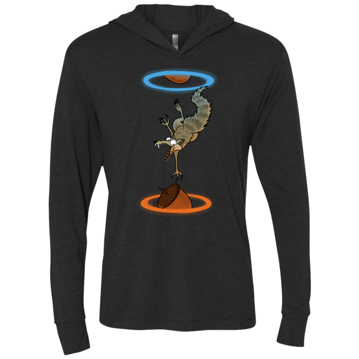 INFINUT Triblend Long Sleeve Hoodie Tee