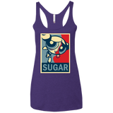 Sugar Powerpuff Women's Triblend Racerback Tank