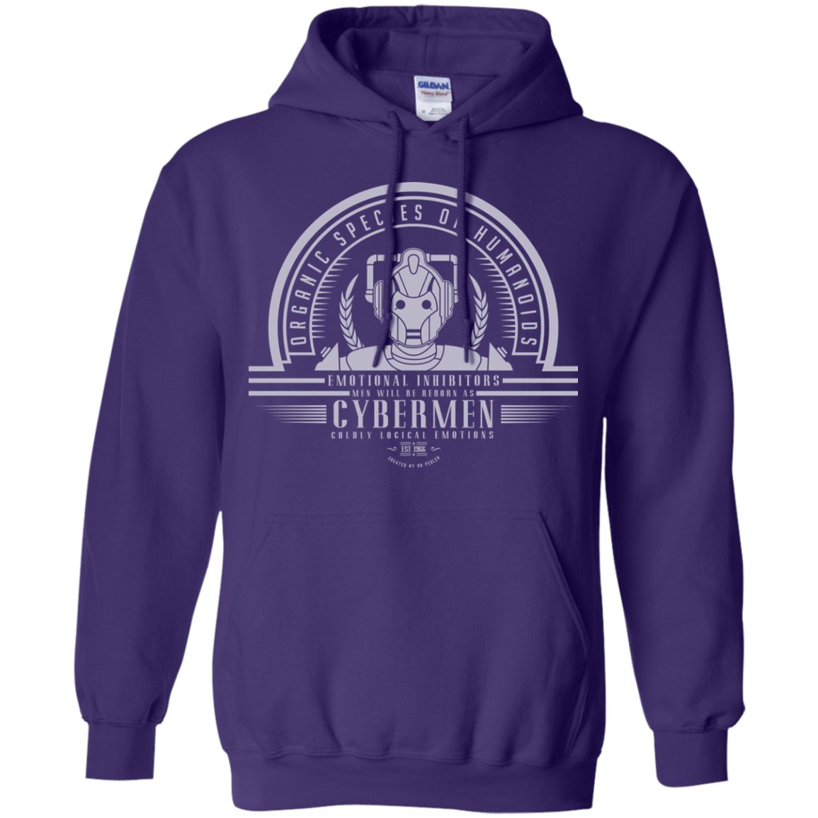 Who Villains Cybermen Pullover Hoodie