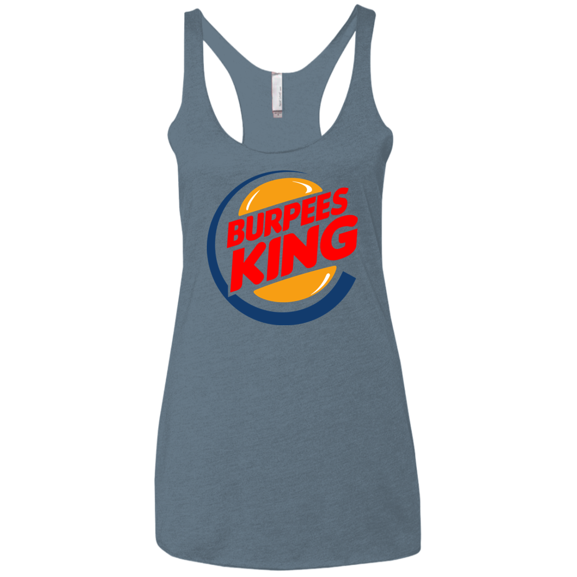 Burpees King Women's Triblend Racerback Tank