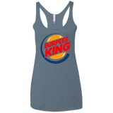 Burpees King Women's Triblend Racerback Tank