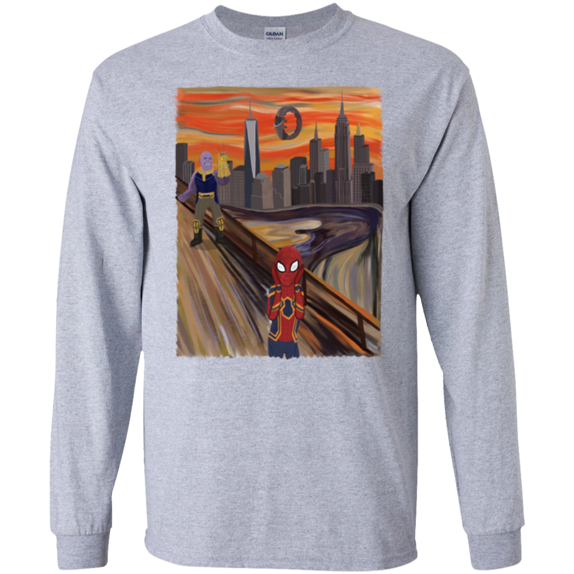 Spider Scream Men's Long Sleeve T-Shirt