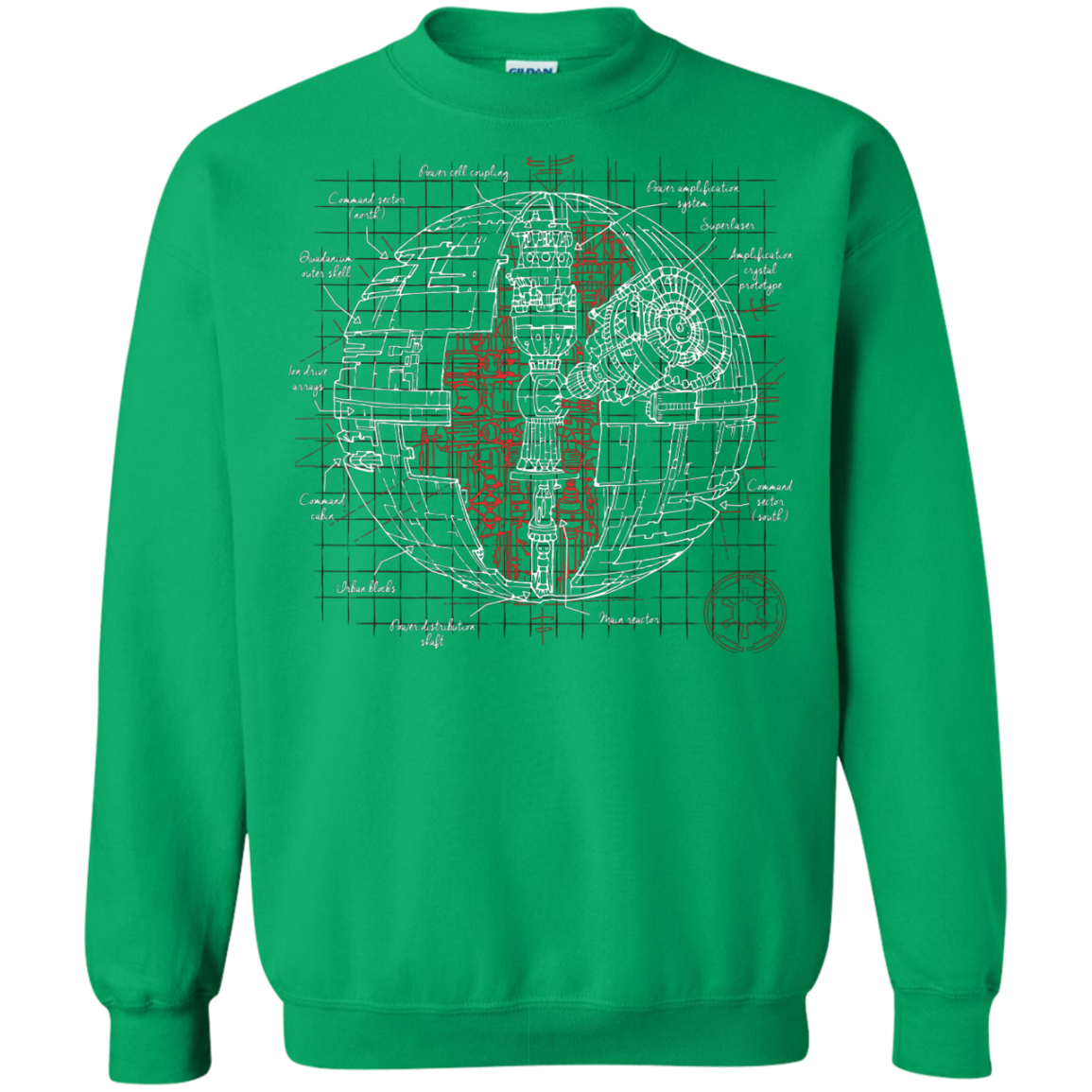 Death Star Plan Crewneck Sweatshirt