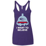 Believe in toasters Women's Triblend Racerback Tank