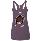 I Am A Mei Zing Women's Triblend Racerback Tank