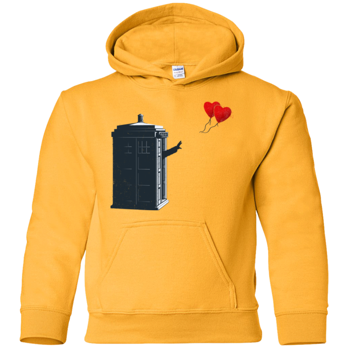 Dr Banksy Heart Balloon Youth Hoodie