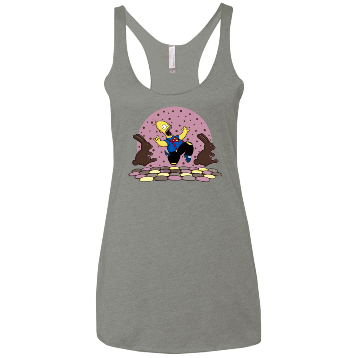 The Land of Chocolate Women's Triblend Racerback Tank