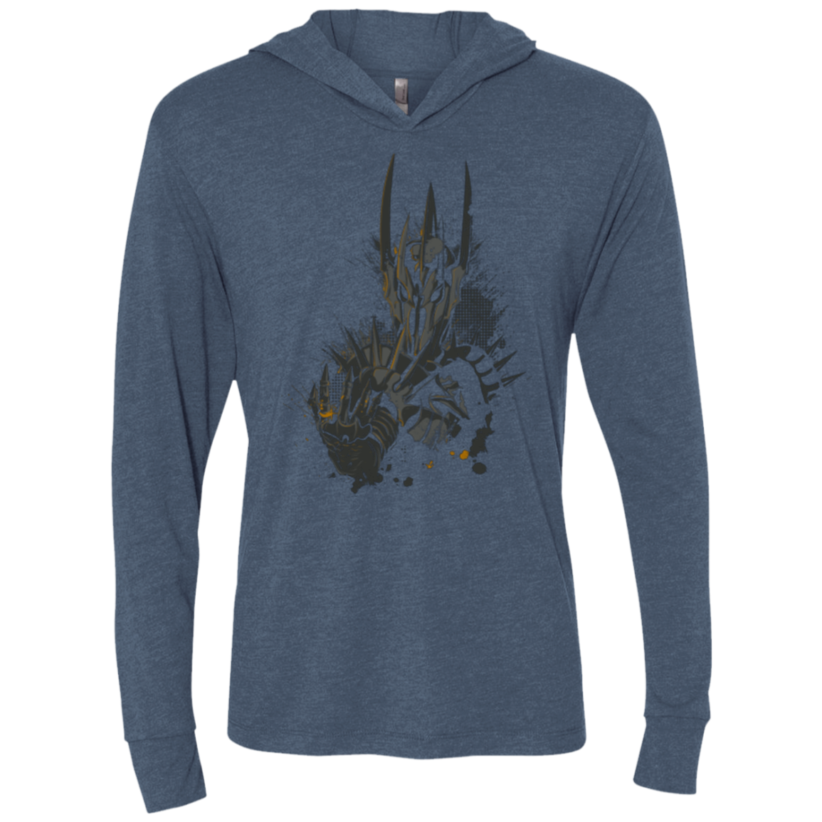 Darklord Triblend Long Sleeve Hoodie Tee