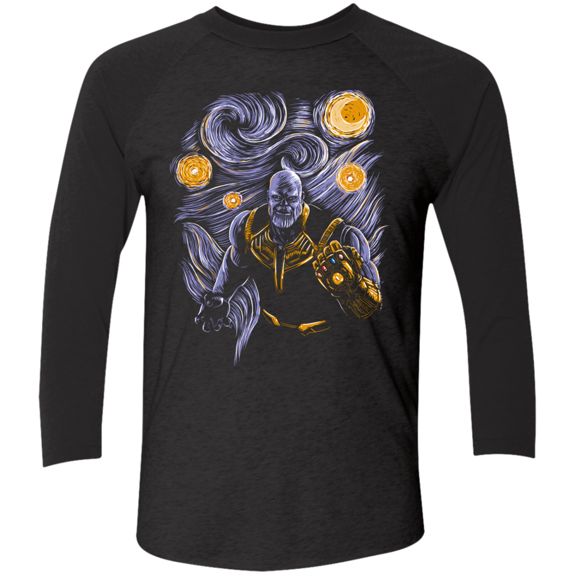 Starry Thanos Men's Triblend 3/4 Sleeve