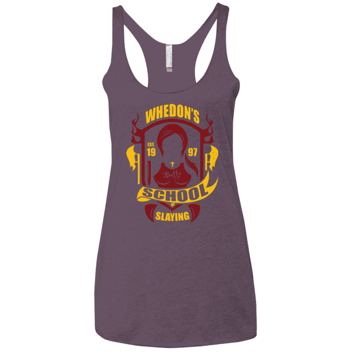 School of Slaying Women's Triblend Racerback Tank